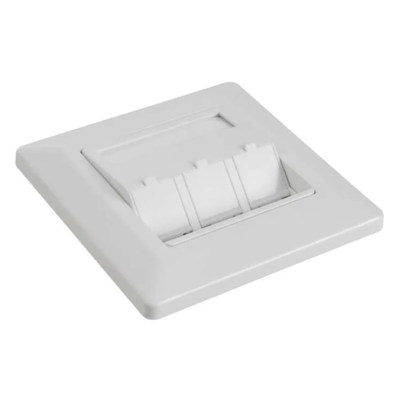 Solarix Eth.Zás. modulární pro 3 keystony pod omítku bílá SX9-3-0-WH (23100103)