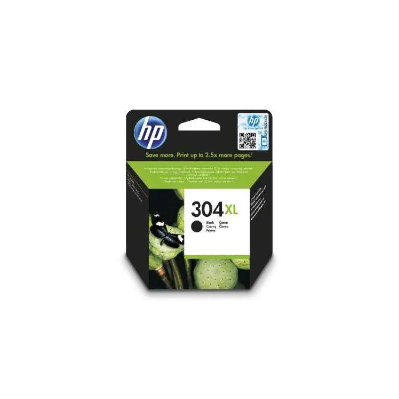 HP 304XL Černá originální inkoustová kazeta (N9K08AE)