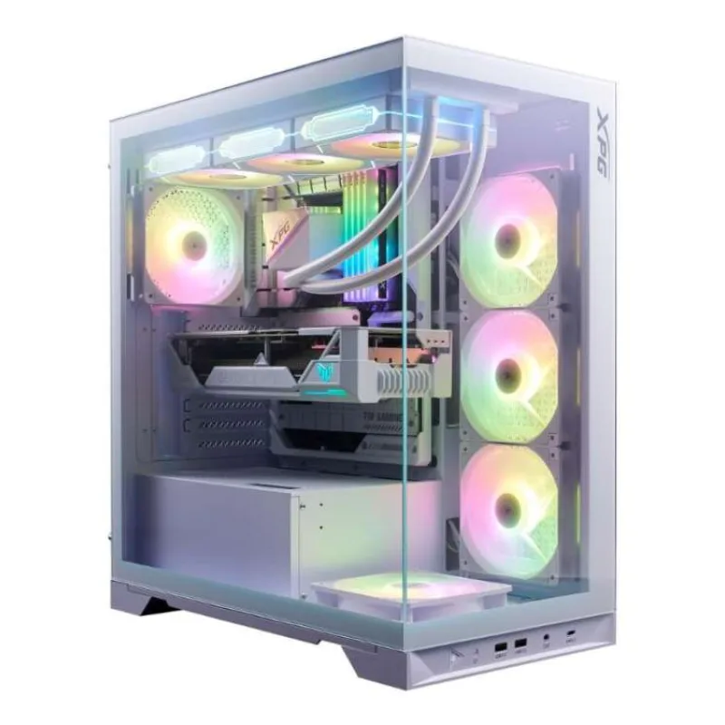 Adata XPG INVADER X BTF/Midi Tower/Transpar./Biela (INVADERXBTFMT-WHCWW)