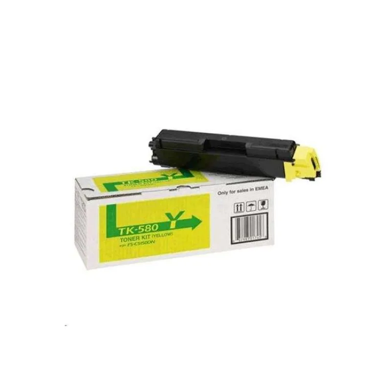 Kyocera toner TK-580Y/ FS-C5150DN/ 2 800 stran/ Žlutý (TK-580Y)