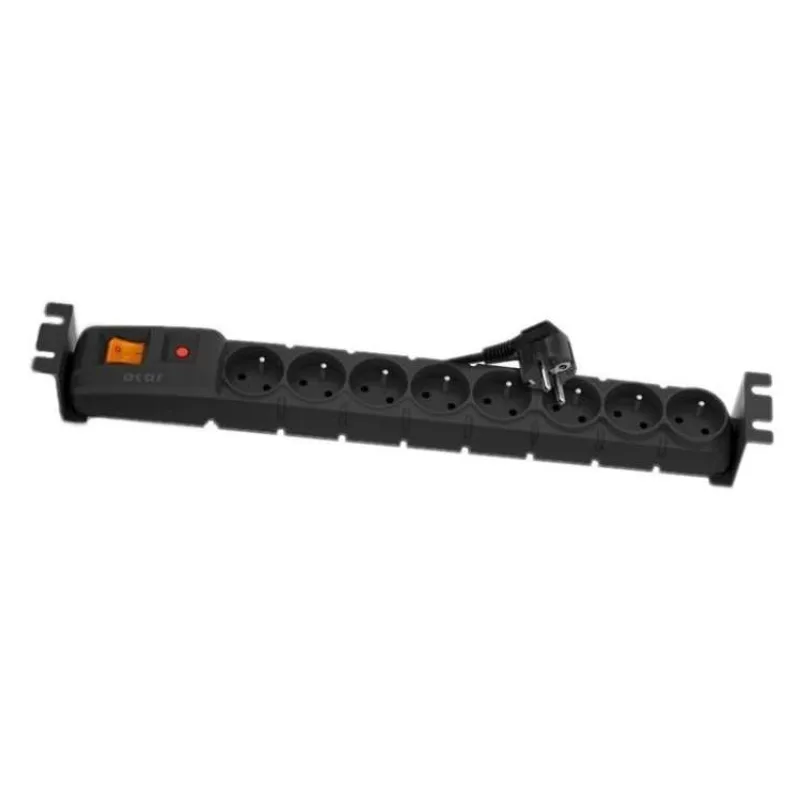 ACAR 19'' rozvodný panel 8x230V, ČSN, kabel 3m, přepěťová ochrana, vč.montážních držáků do racku (AXON-8-230)