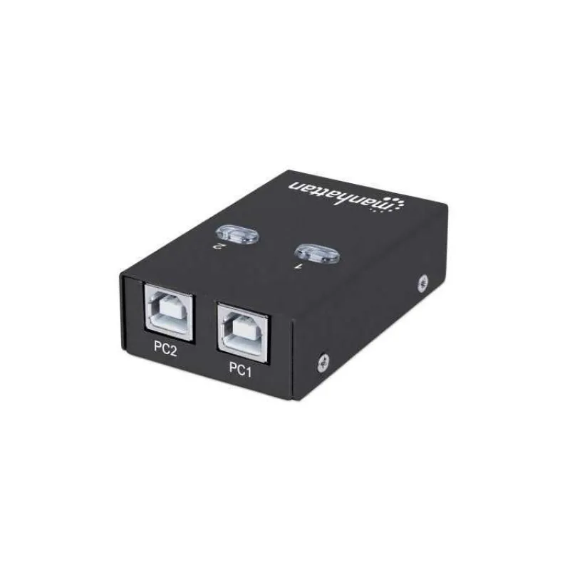 MANHATTAN USB 2.0 přepínač 2:1 (switch, 1 zařízení pro 2 PC) (162005)