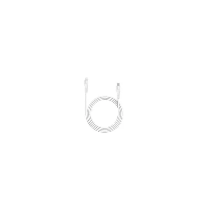 Canyon MFI-4, 1.2m kábel USB-C / Lightning, MFi Apple schválený, 5V/2.4A, priemer 3.5mm, PVC, biely (CNS-MFIC4W)