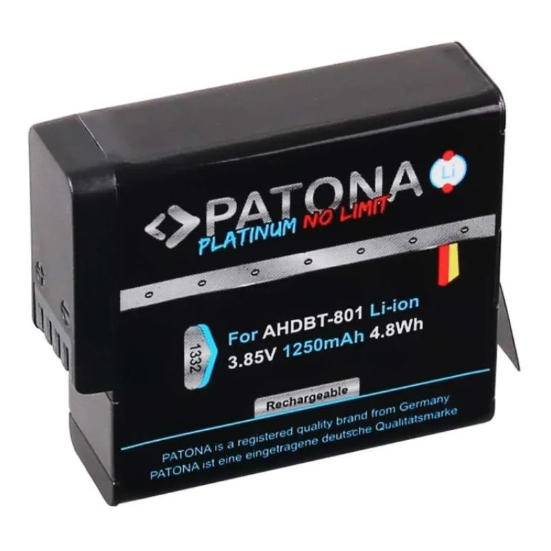 PATONA baterie pro digitální kameru GoPro Hero 5/6/7/8 1250mAh Li-Ion Platinum (PT1332)