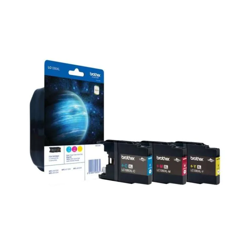 BROTHER inkoustová náplň LC-1280XLRBWBP/ multipack/ Tři barvy (LC1280XLRBWBP)