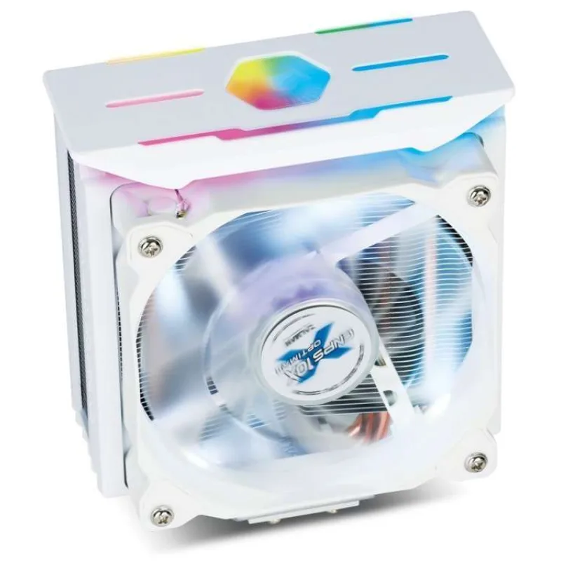 Zalman chladič CPU CNPS10X OPTIMA II / 120mm RGB ventilátor / heatpipe / PWM / výška 160mm / pro AMD i Intel / bílý (CNPS10X OPTIMA II White RGB)