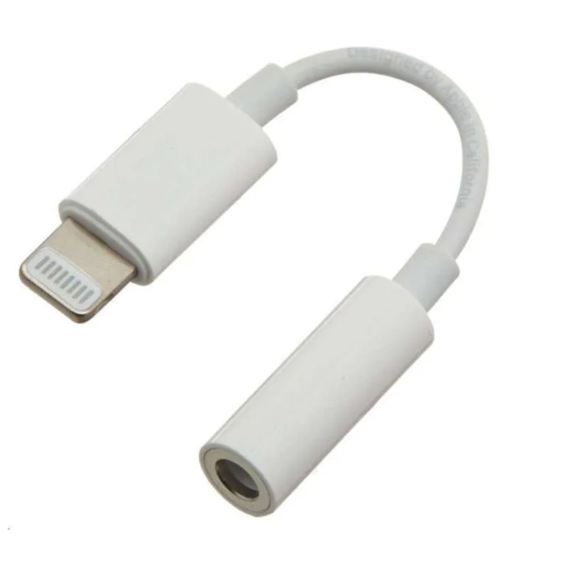 PremiumCord Apple Lightning audio redukčný kábel na 3.5 mm stereo jack/female, biely (kipod51)
