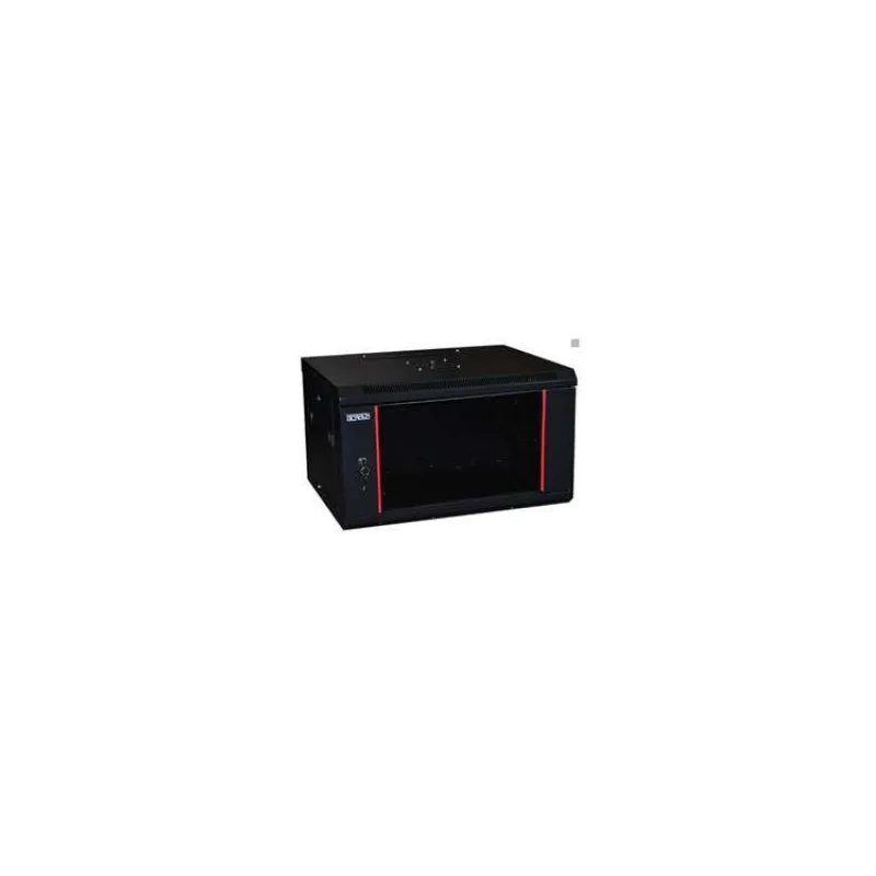 19" OCRACK OCC-15U-45SBK rozvaděč nástěnný 15U/450mm celoskleněné dveře BLACK (9353BK)