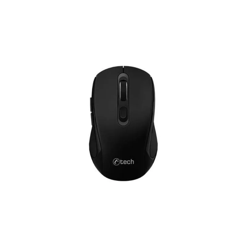 C-TECH myš WLM-12 Dual mode, bezdrátová, BT5.0 + 2,4GHz, 1600DPI, 6 tlačítek, USB nano receiver, černá (WLM-12BK)