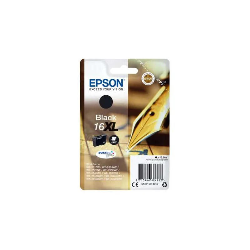 Epson Singlepack Black 16XL DURABrite Ultra Ink (C13T16314012)