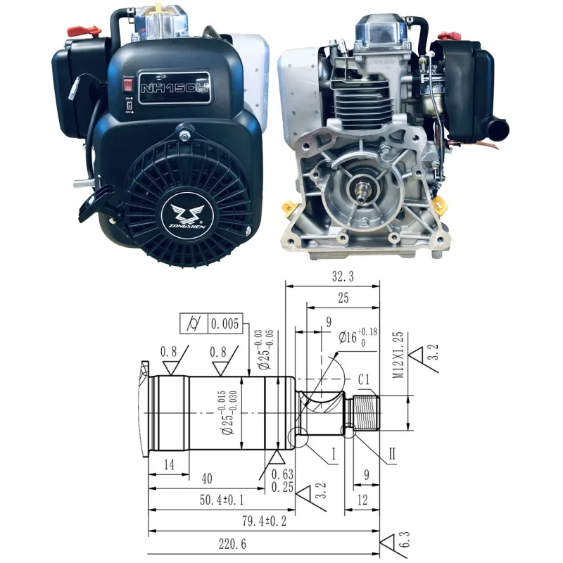 MOTOR ZONGSHEN NH150H 149cc 4,0 HRIADEĽ