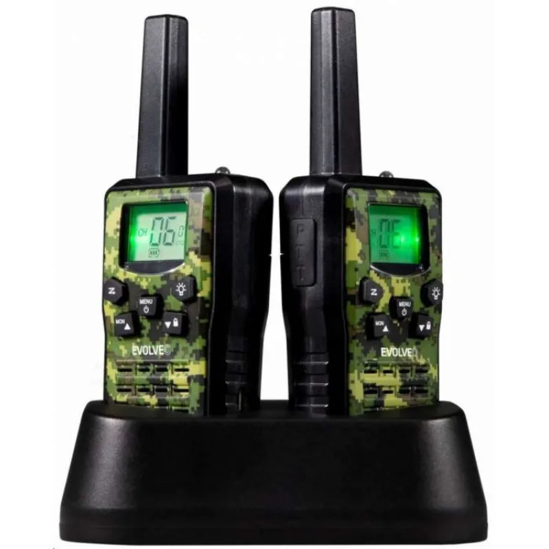 EVOLVEO FreeTalk 2W, PMR vysílačky s výkonem 0,5 a 2W, dosah až 15km (FT-2W)