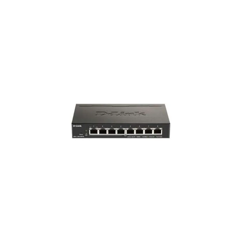 D-Link DGS-1100-08PV2 8-Port PoE Gigabit Smart Managed Switch- 8-Port 1000BaseTX Auto-Negotiating 10/100/1000Mbps Switch (DGS-1100-08PV2/E)