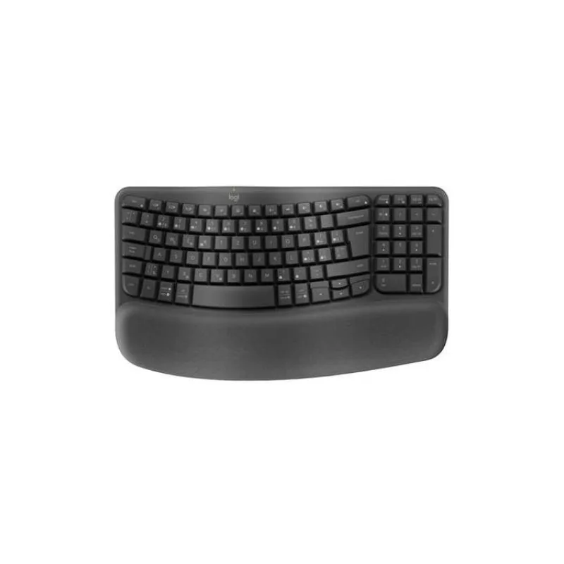 Logitech WAVE - bezdrôtová ergonomická klávesnica - CZ/SK - grafitová (920-012307)