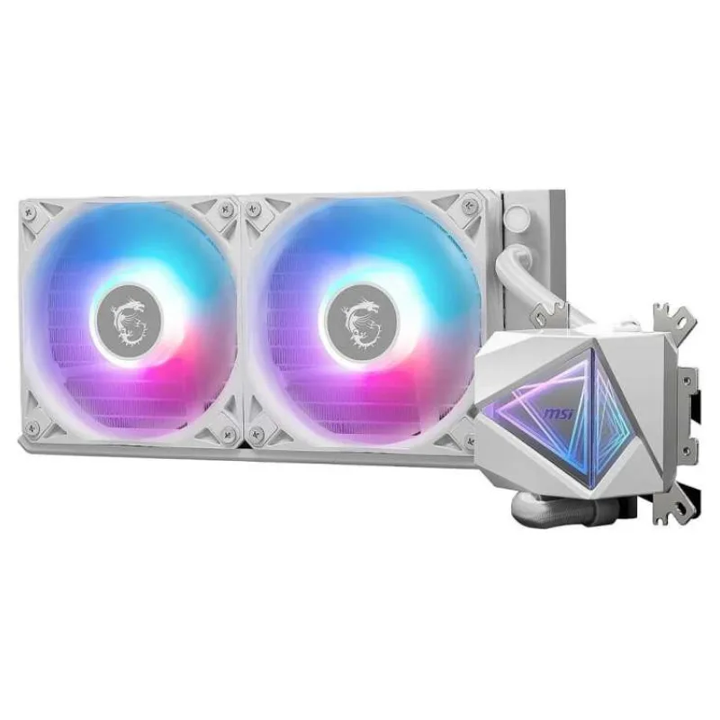 MSI vodní chladič CPU MAG CORELIQUID I240 WHITE/ 2x 120mm ARGB fan / bílý (306-7ZW7A21-C24)