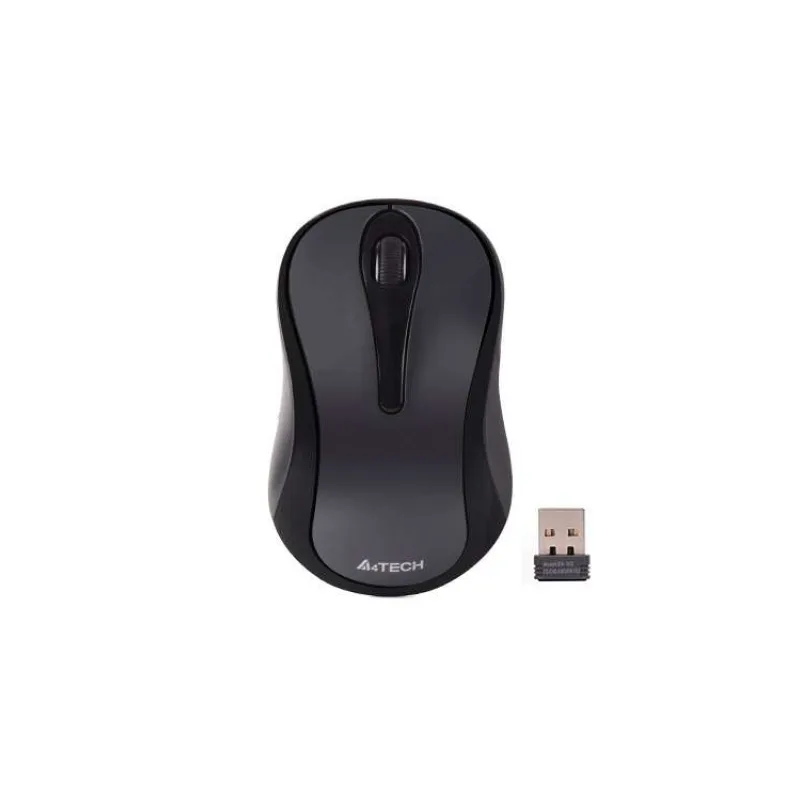 A4tech Myš G3-280N, V-Track, bezdrátová optická myš, 1200 DPI, 2.4GHz, Šedá (G3-280NS GG)