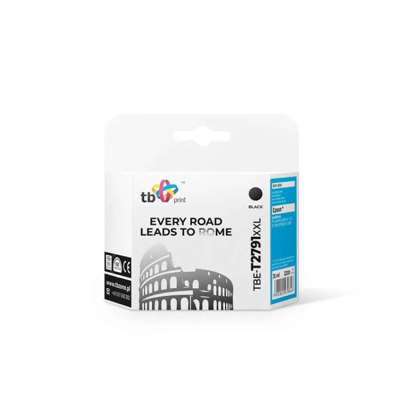 Ink. kazeta TB kompatibilní s Epson WF-3620 T2791 XXLL, nová, Black (TBE-T2791XXL)