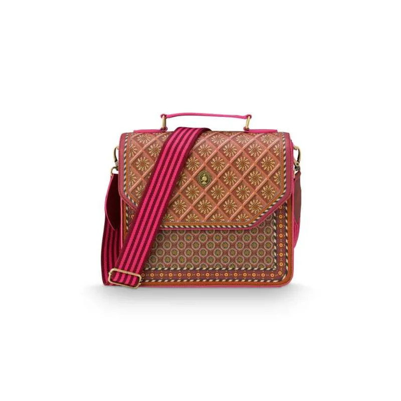 Pip Studio Frances Imani velká cross body kabelka, červená