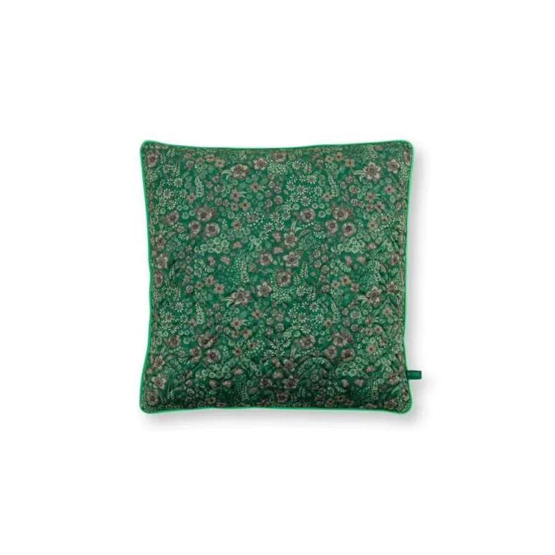 Pip Studio dekorační polštář Quilted Daisy Dreams 50x50 cm, zelený