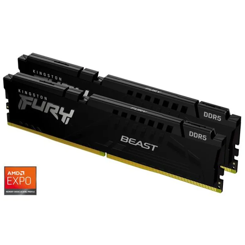 DDR 5.... 16GB . 5600MHz. CL36 FURY Beast Black Kingston XMP/EXPO …