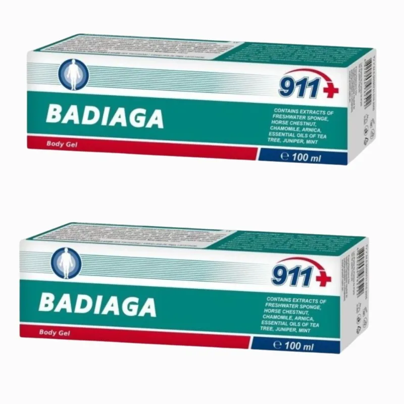 Twinstec 911+ Zvýhodnený set: 2x Badiaga gél na modriny a pomliaždeniny - 100 ml -