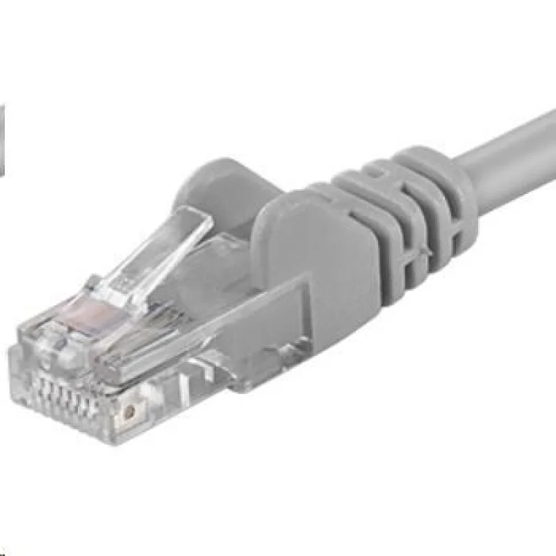PREMIUMCORD Patch kábel UTP RJ45-RJ45 CAT5e 1.5m sivá sputp015