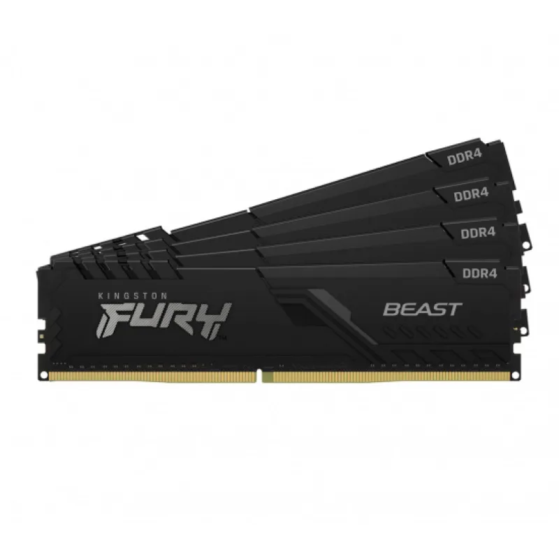 Kingston FURY Beast/ DDR4/ 128GB/ 3600MHz/ CL18/ 4x32GB/ Black…