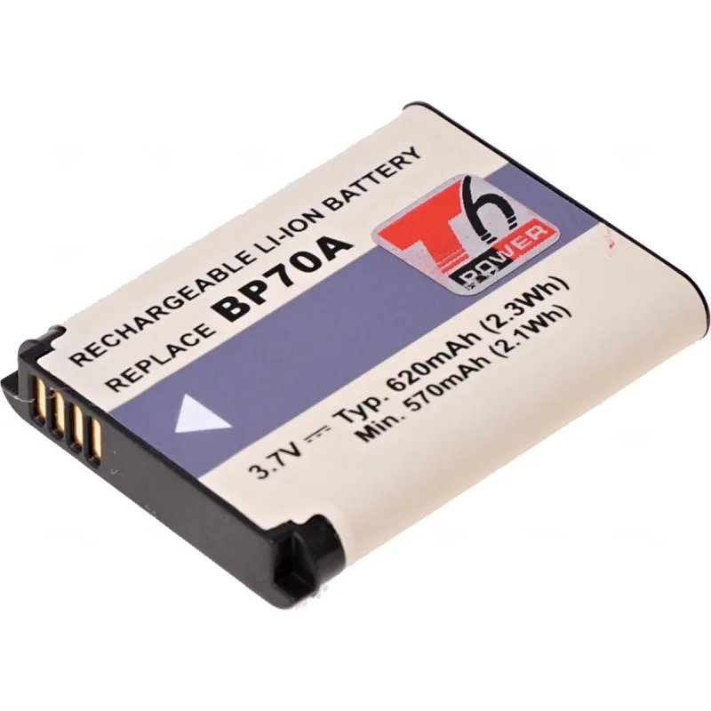 Batéria T6 Power Samsung BP-70A, BP70A, SLB-70A, 700mAh, 2, 6Wh DCSA0014