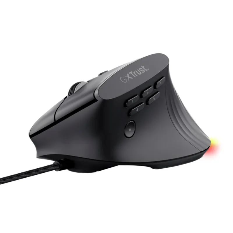 TRUST Myš GXT 145 Rexxa, Drátová USB, RGB, černá 26024