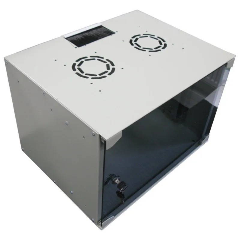 XtendLan 19" nástěnný rozvaděč 7U 520x400, nosnost 35 kg, skleněné…