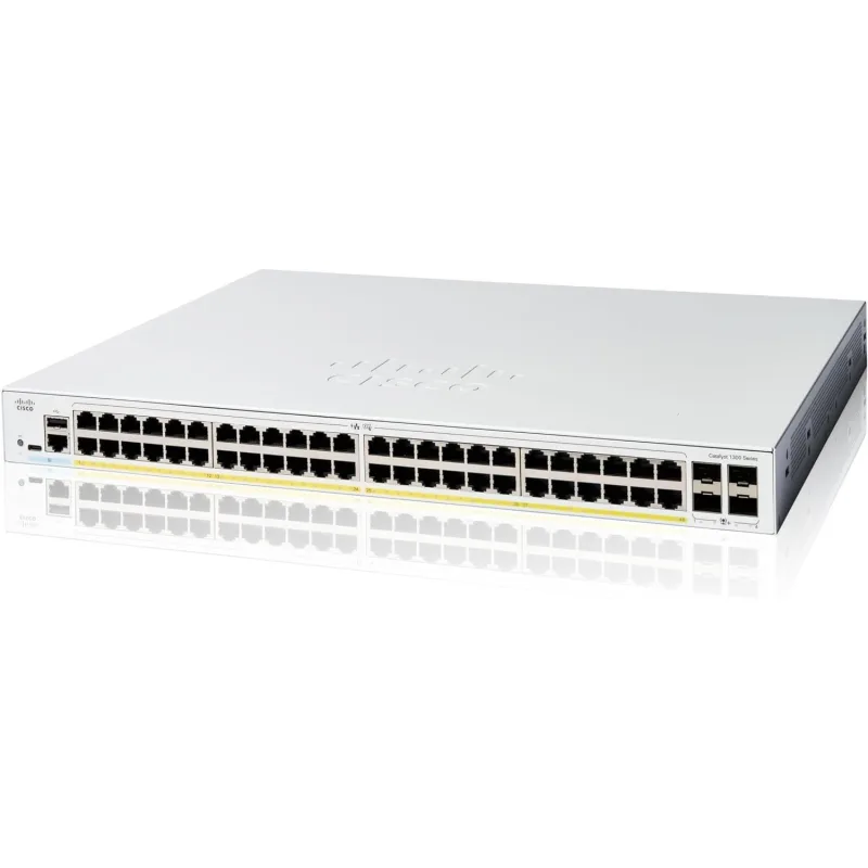 Cisco Catalyst switch C1300-48P-4X (48xGbE, 4xSFP+, 48xPoE+, 375W) C1300…