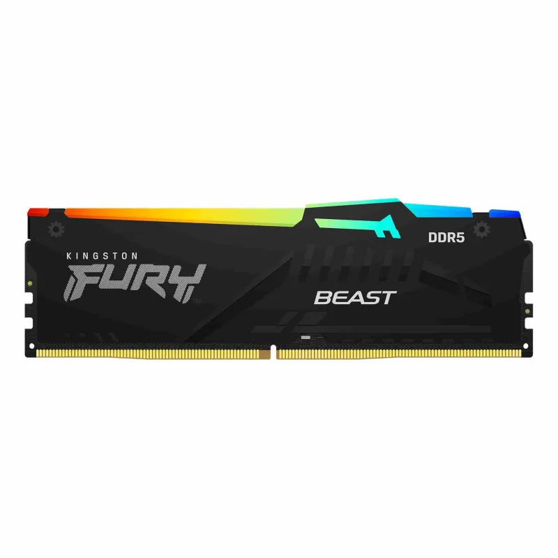 KINGSTON DIMM DDR5 32GB 5200MT/ s CL40 FURY Beast Černá RGB KF552C40BBA-32