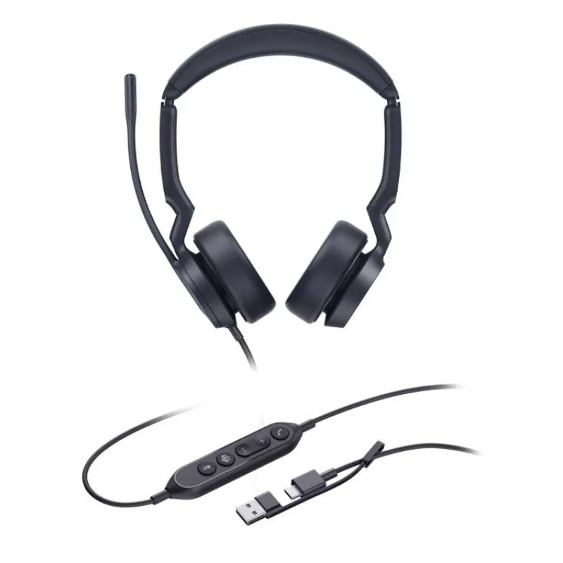Yealink UH44 Dual Teams USB-C/A, drôtová náhlavná (UH44DualTeamsUSB-C/A)