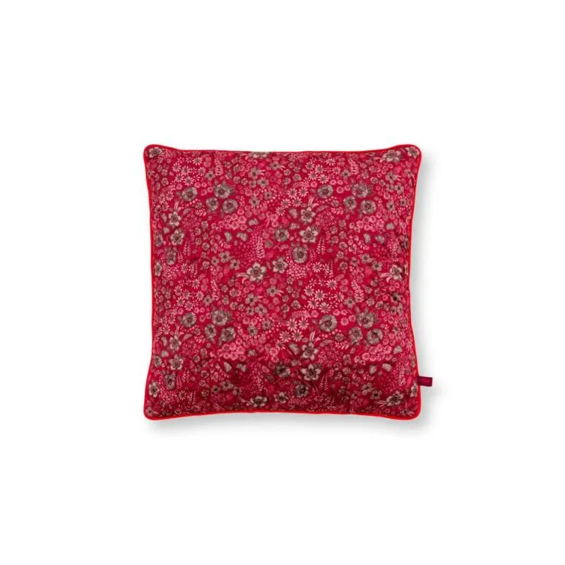 Pip Studio dekorační polštář Quilted Daisy Dreams 50x50 cm, červený