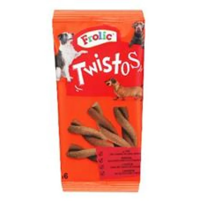 Frolic pochoutka Twistos s hovězím 6 ks