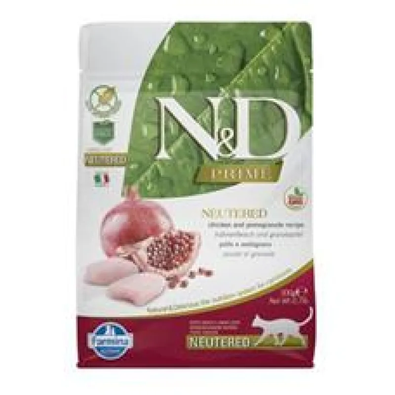 N&D PRIME CAT Neutered Chicken&Pomegranate 2 x 5 kg