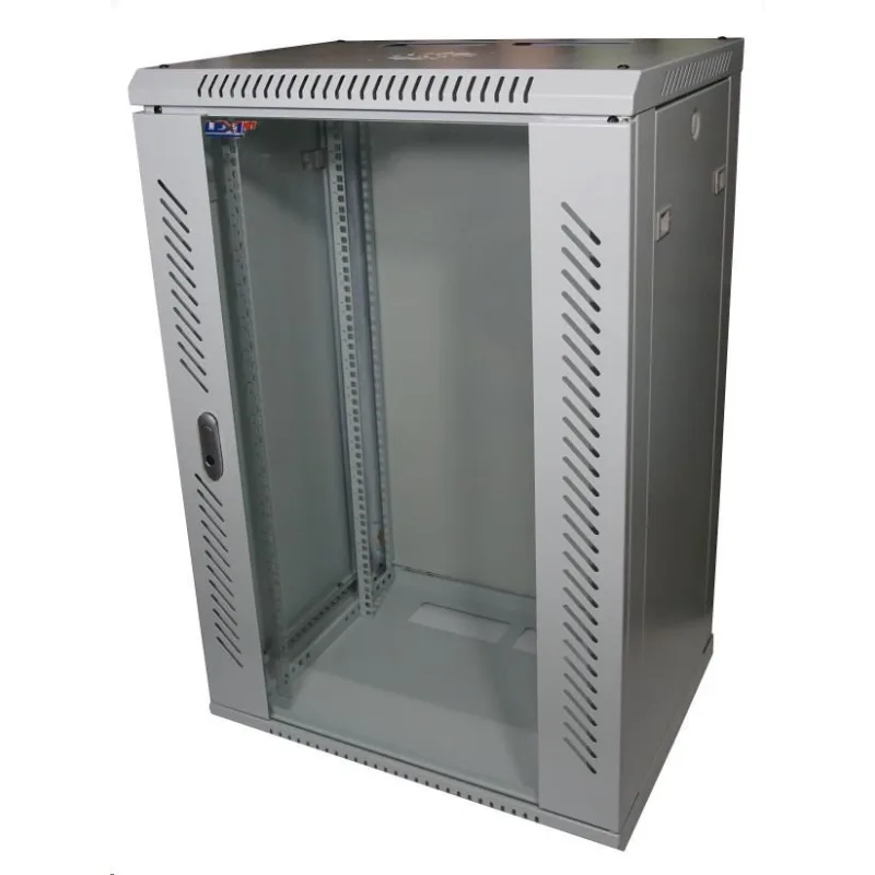LEXI-Net 19" nástěnný rozvaděč 18U 600x600, nosnost 60 kg, skleněné…