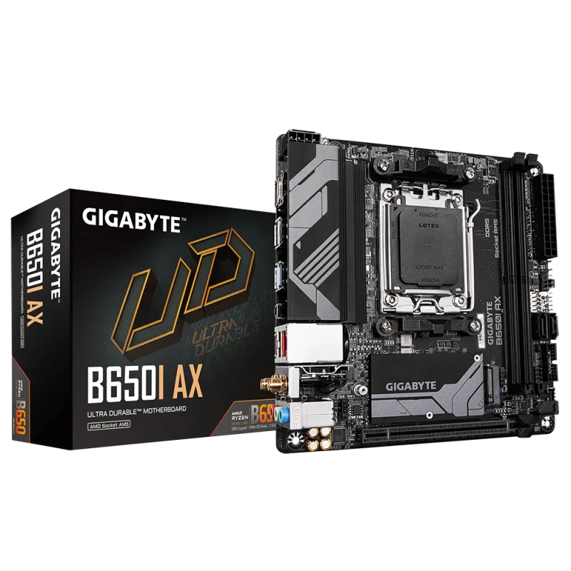 Gigabyte B650I AX, AMD B650, AM5, 2xDDR5, mini-ITX