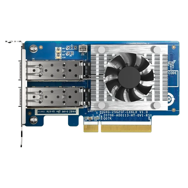 QNAP QXG-25G2SF-CX6 - 25GbE (2porty) PCIe karta; nízky profil; PCIe Gen4…