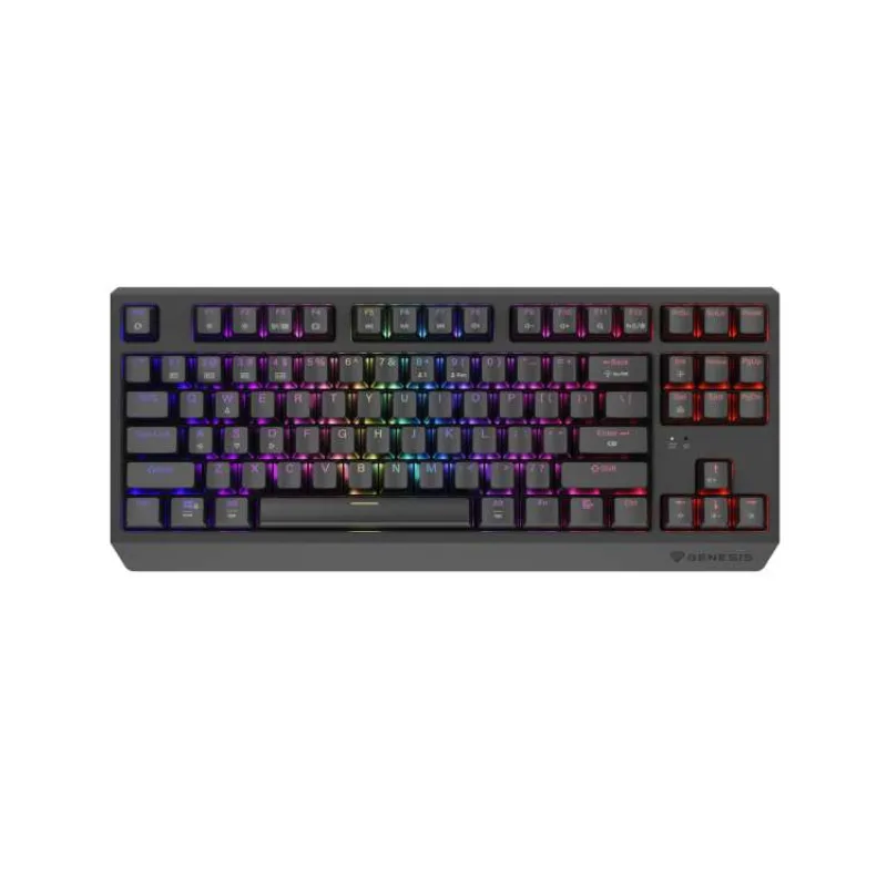 GENESIS herní klávesnice THOR 230/TKL/RGB/Outemu Silent Lemon/Bezdrátová USB + Bluetooth/US layout/Č (NKG-2108)