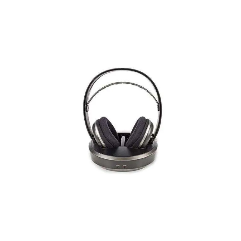 Nedis HPRF210BK - Bezdrátová Sluchátka | Rádiová Frekvence (RF) | Over-ear | Nabíjecí Základna | Černá / Stříbrná (HPRF210BK)