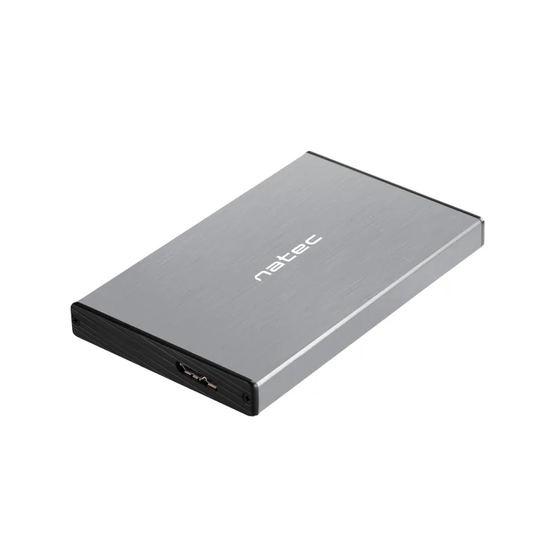 Externý box pre HDD 2, 5" USB 3.0 Natec Rhino Go, šedý, hliníkové telo…
