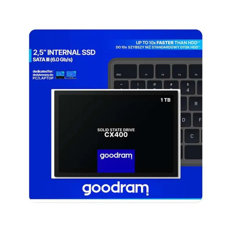 GOODRAM SSD CX400 Gen.2 2TB, SATA III, 2.5", (R:550/W:500MB/s) (SSDPR-CX400-02T-G2)