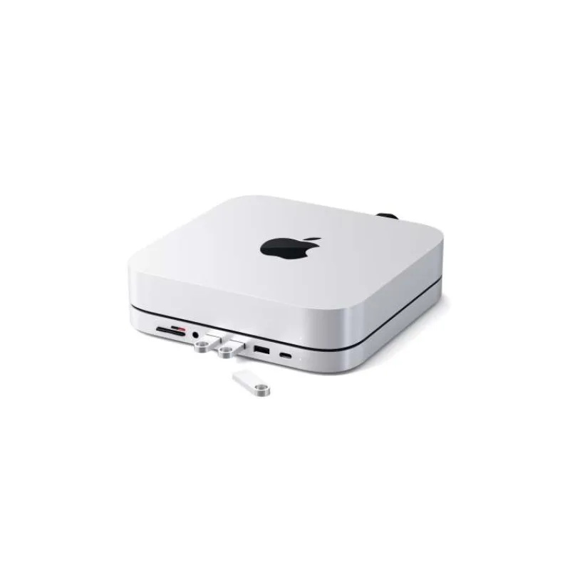 Satechi USB-C Aluminium Stand & Hub pre Mac Mini - Silver (ST-ABHFS)