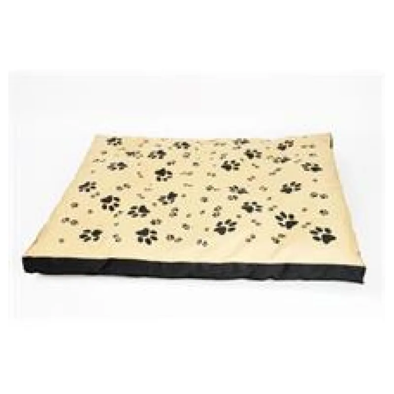 Matrace nylon Sucharda béžovo/černá tlapka 90x60x12 cm