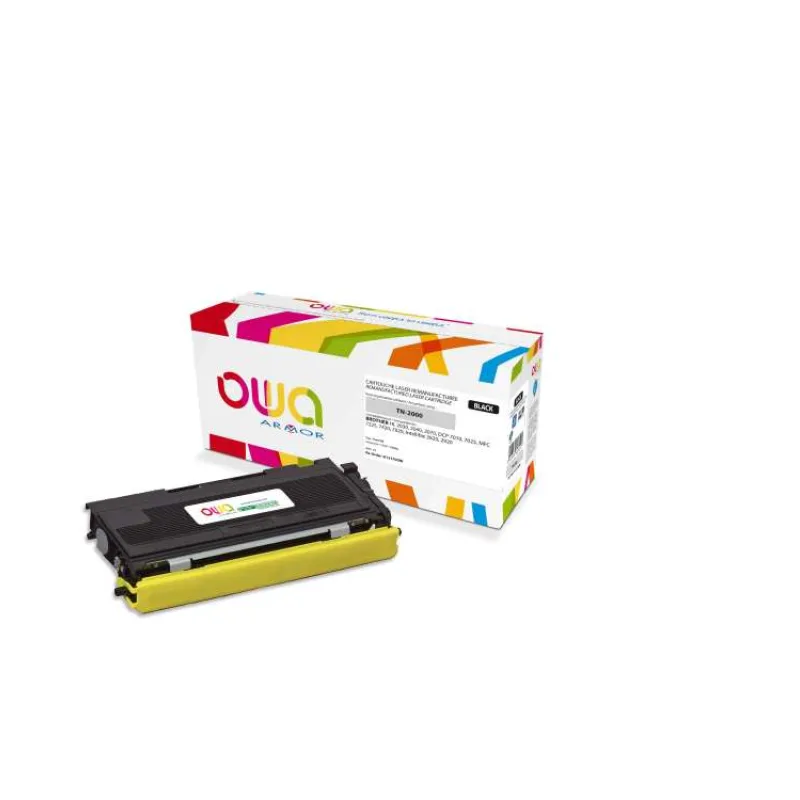 OWA Armor toner pre BROTHER HL 2030, 2040, 2070 DCP 7010, 7025 MFC 7225, Fax 2820, 2500 strán, TN2000, čierna/čierna (T (K12170OW)