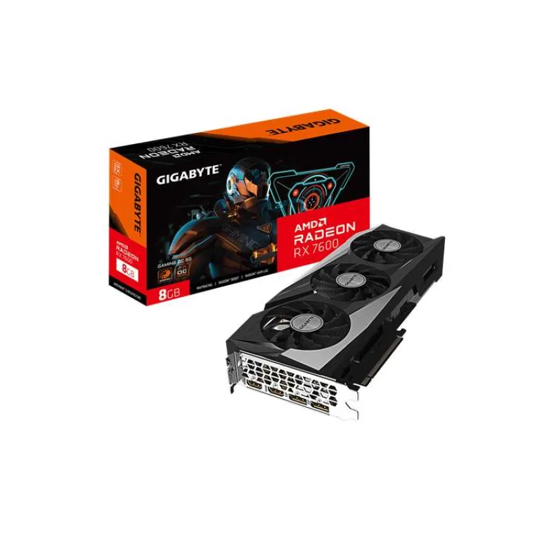 GIGABYTE VGA AMD Radeon RX 7600 GAMING OC 8G, 8G GDDR6, 2xDP, 2xHDMI (GV-R76GAMING OC-8GD)