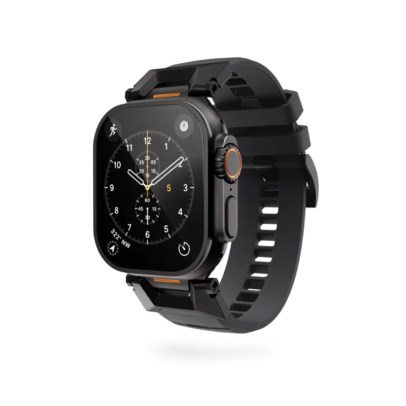 Epico Rubber Pro remienok s nerezovým zapínaním pre Apple Watch 49/46/45…