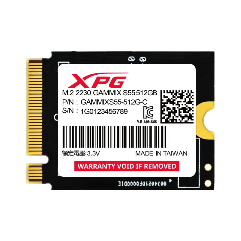 ADATA XPG GAMMIX S55/ 512GB/ SSD/ M.2 NVMe/ Čierna/ 5R SGAMMIXS55-512G-C