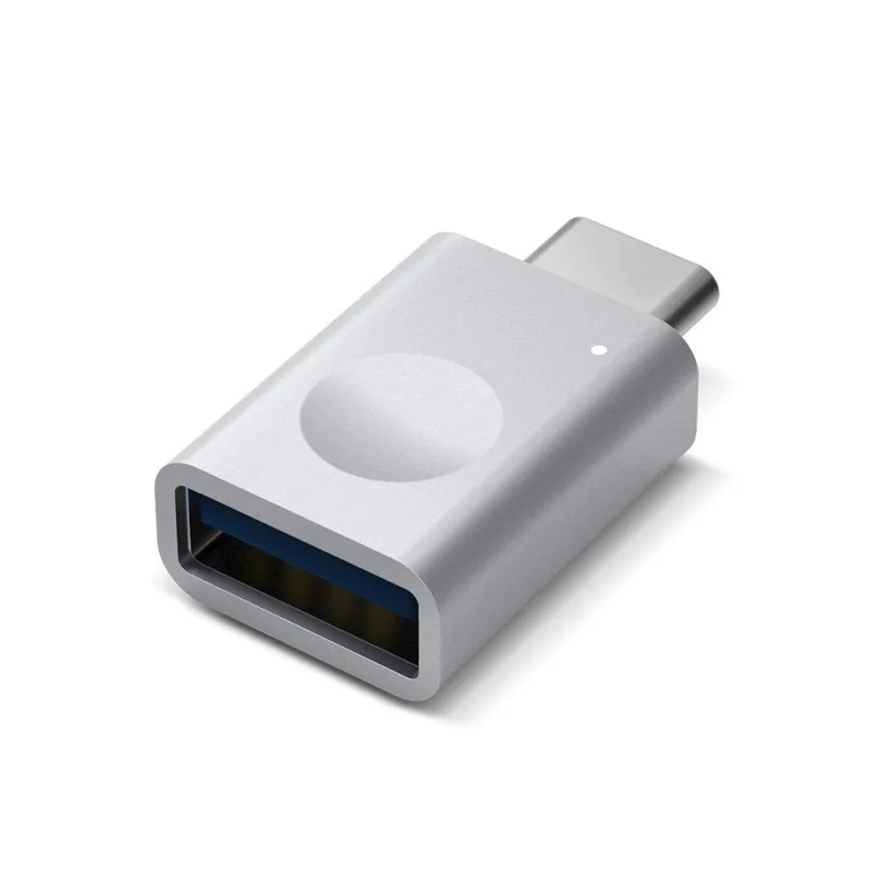 ELAGO Mini USB-C to USB 3.0 Aluminium Adapter with LED - Silver EADP…
